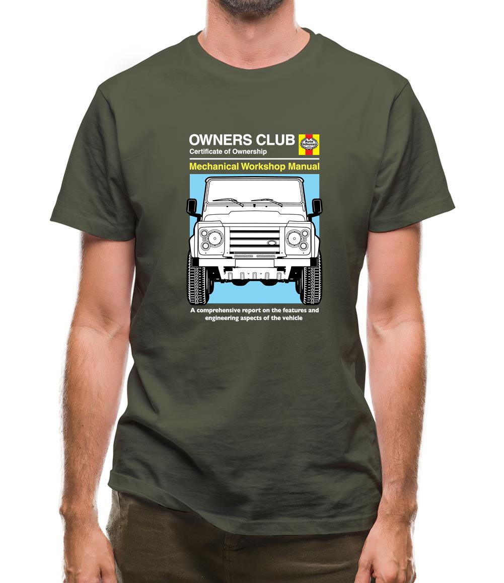 Car Owners Manual Land Rover Mens T-Shirt Car Owners Manual Land Rover Mens T-Shirt