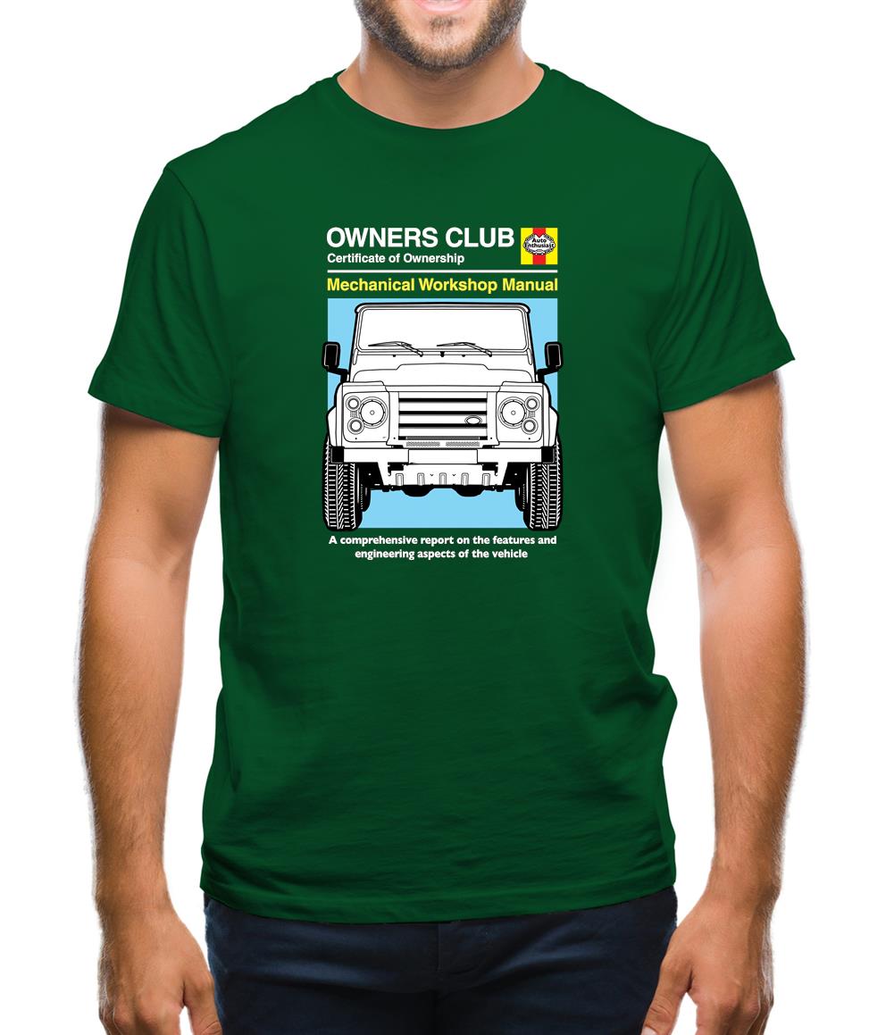 Car Owners Manual Land Rover Mens T-Shirt Car Owners Manual Land Rover Mens T-Shirt