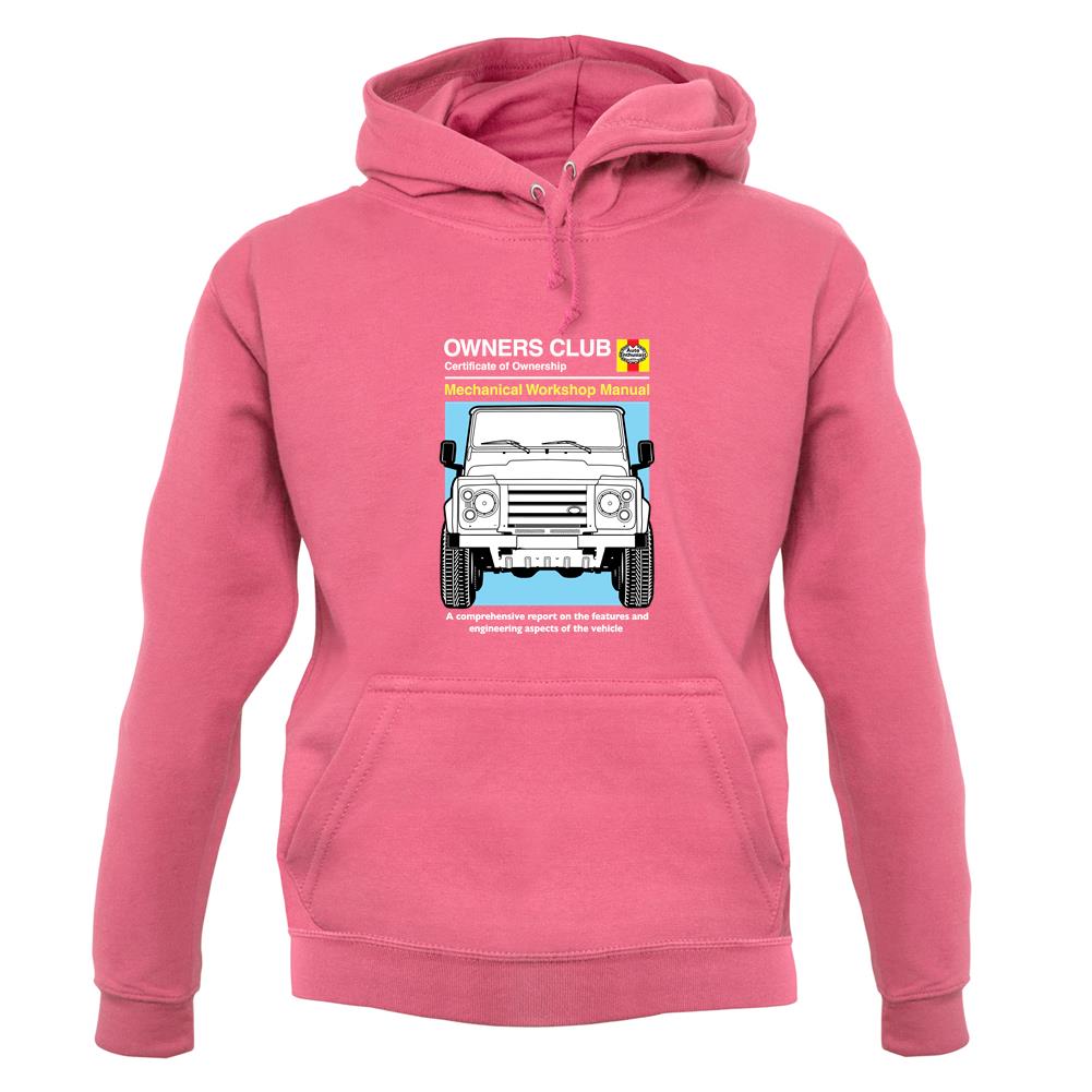 Car Owners Manual Land Rover unisex hoodie Car Owners Manual Land Rover unisex hoodie