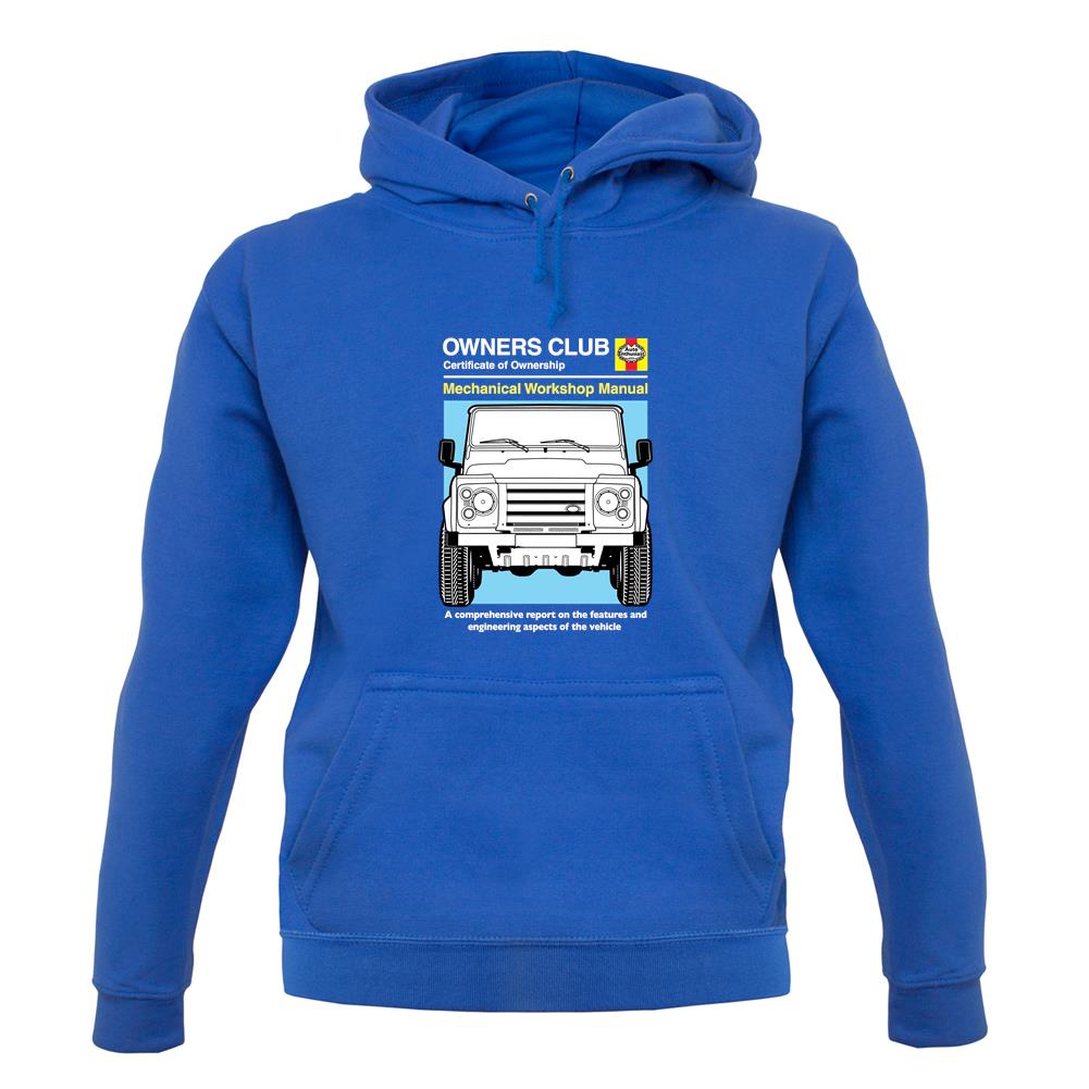 Car Owners Manual Land Rover unisex hoodie Car Owners Manual Land Rover unisex hoodie