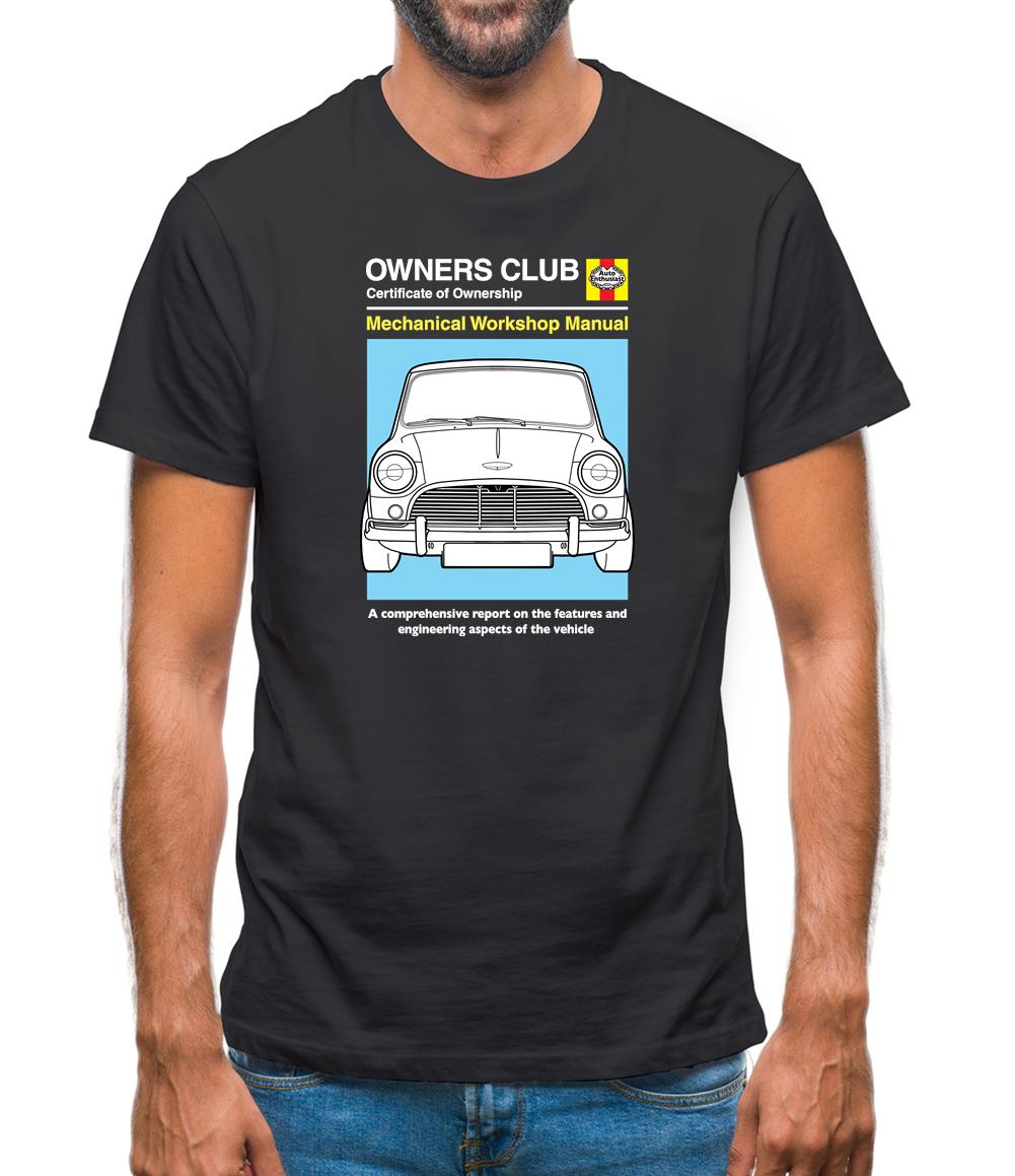 Car Owners Manual Mini Mens T-Shirt Car Owners Manual Mini Mens T-Shirt