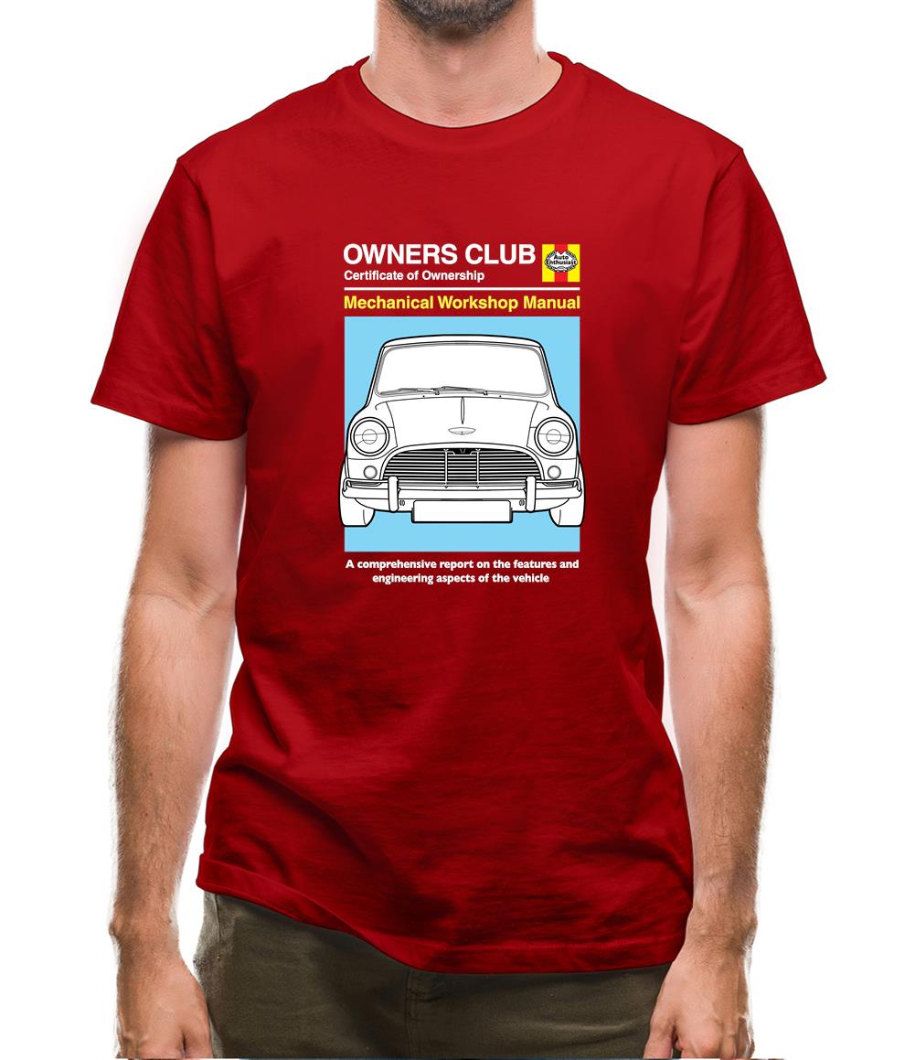 Car Owners Manual Mini Mens T-Shirt Car Owners Manual Mini Mens T-Shirt