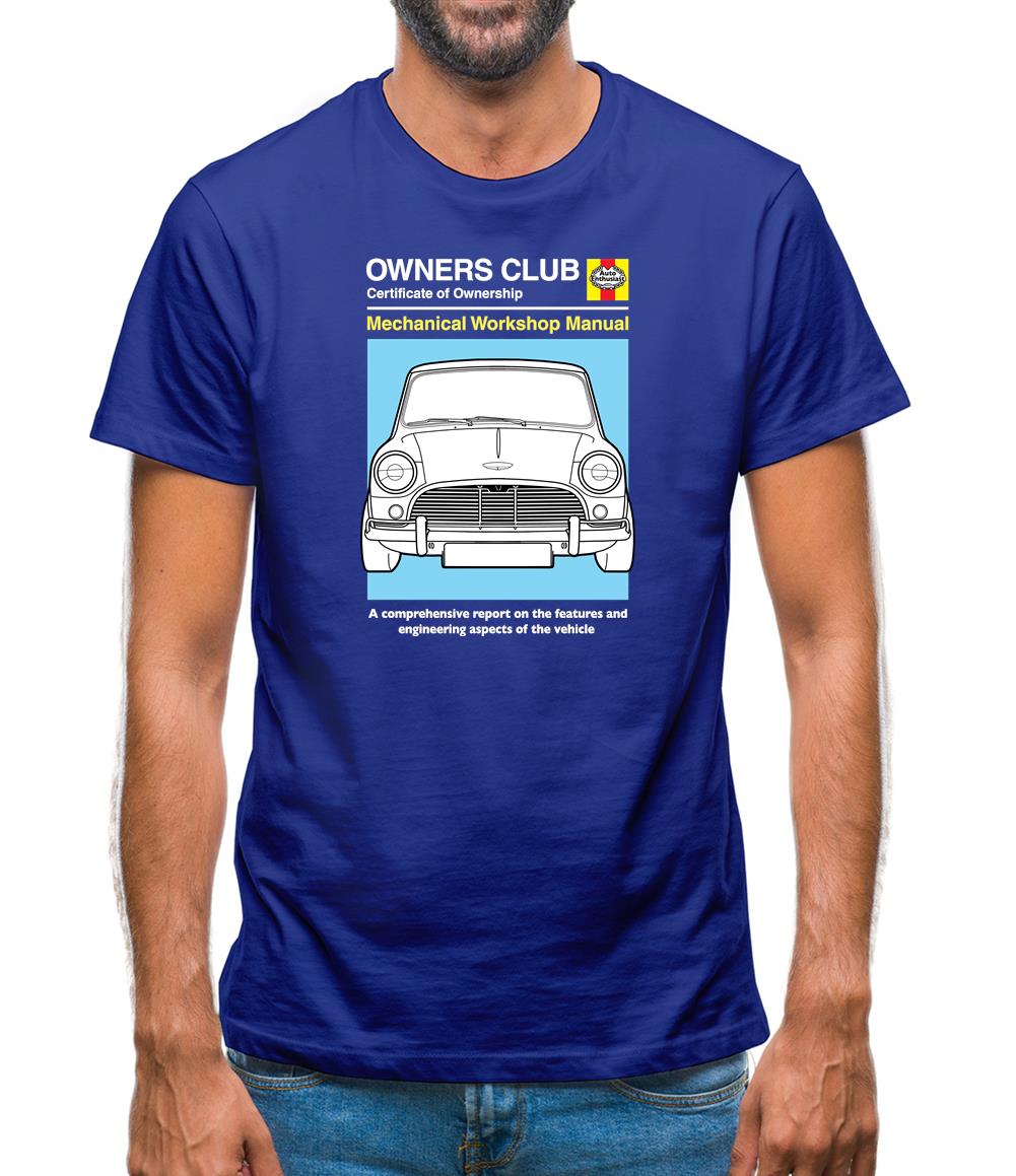 Car Owners Manual Mini Mens T-Shirt Car Owners Manual Mini Mens T-Shirt