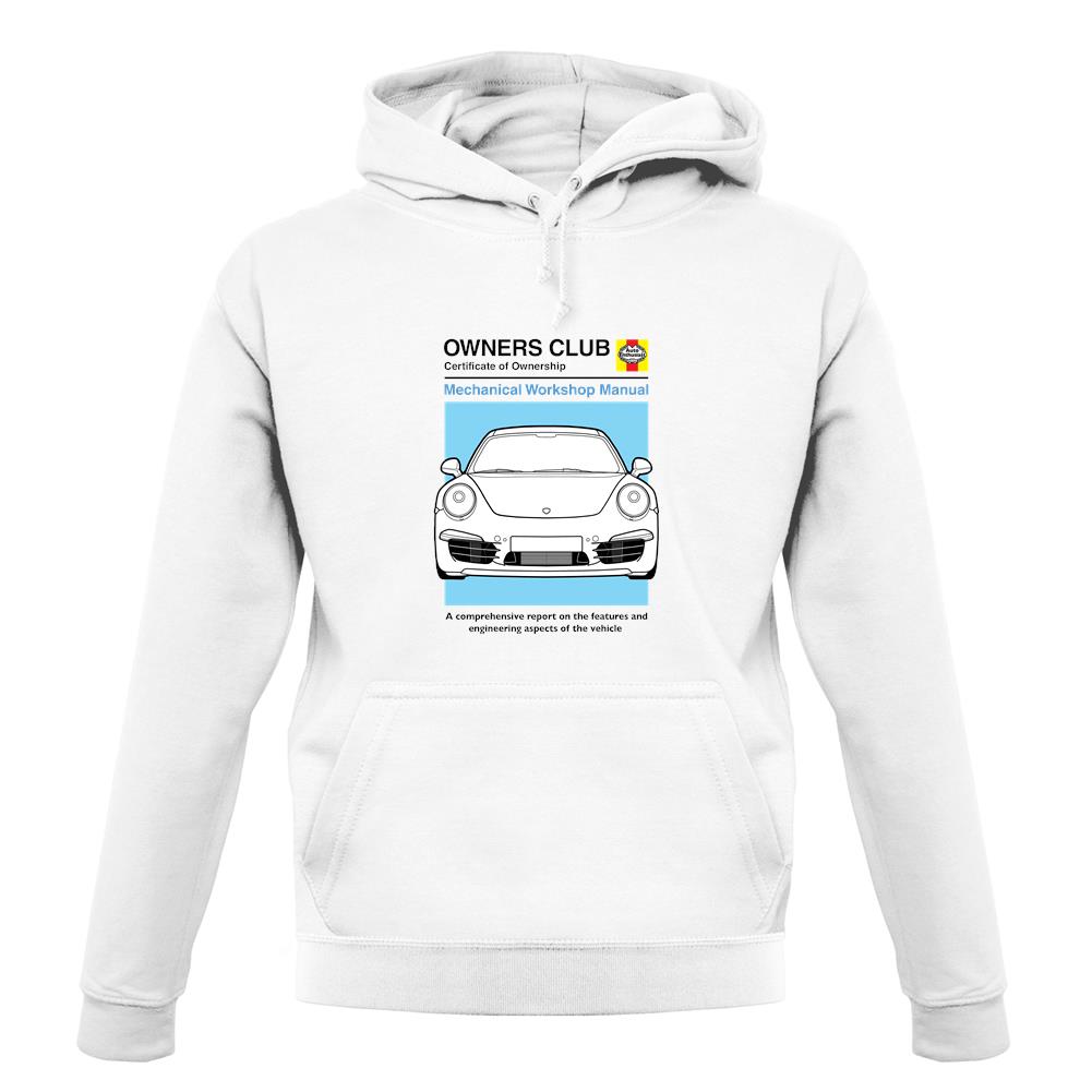Car Owners Manual 911 unisex hoodie Car Owners Manual 911 unisex hoodie