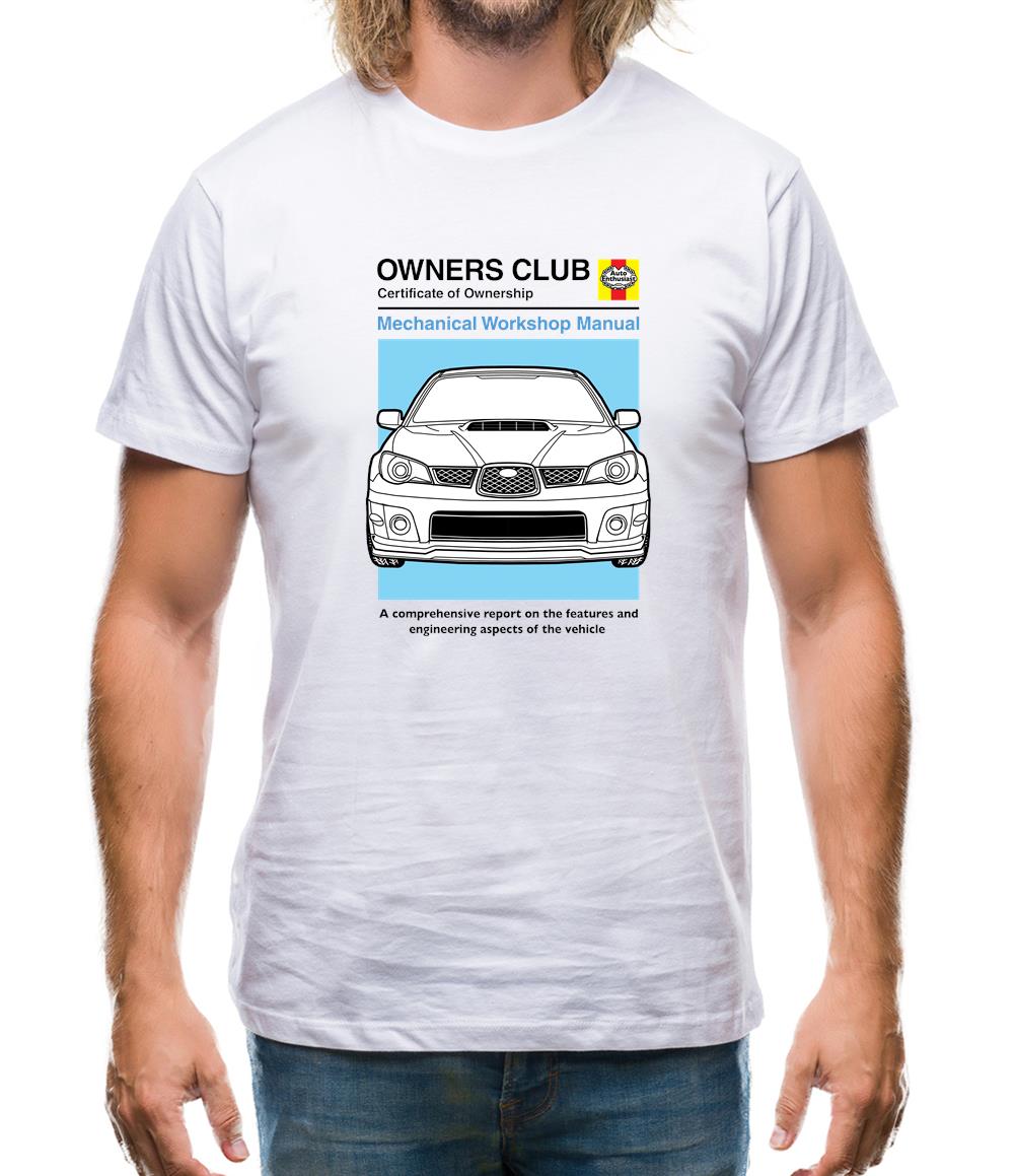 Car Owners Manual Impreza Mens T-Shirt Car Owners Manual Impreza Mens T-Shirt