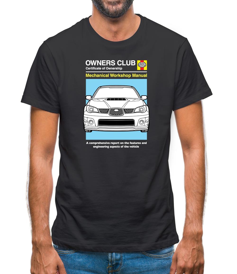 Car Owners Manual Impreza Mens T-Shirt Car Owners Manual Impreza Mens T-Shirt