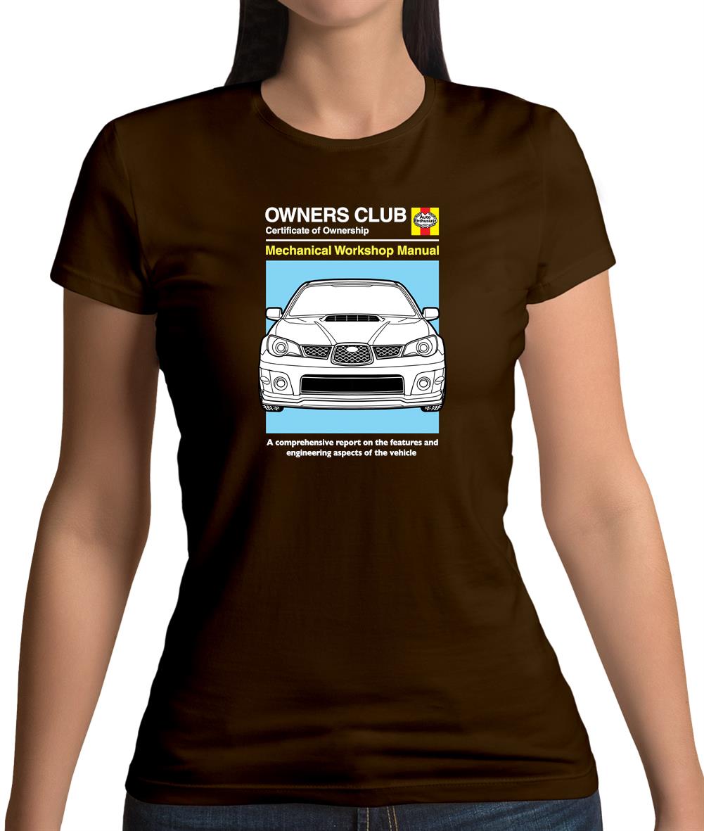 Car Owners Manual Impreza Womens T-Shirt Car Owners Manual Impreza Womens T-Shirt