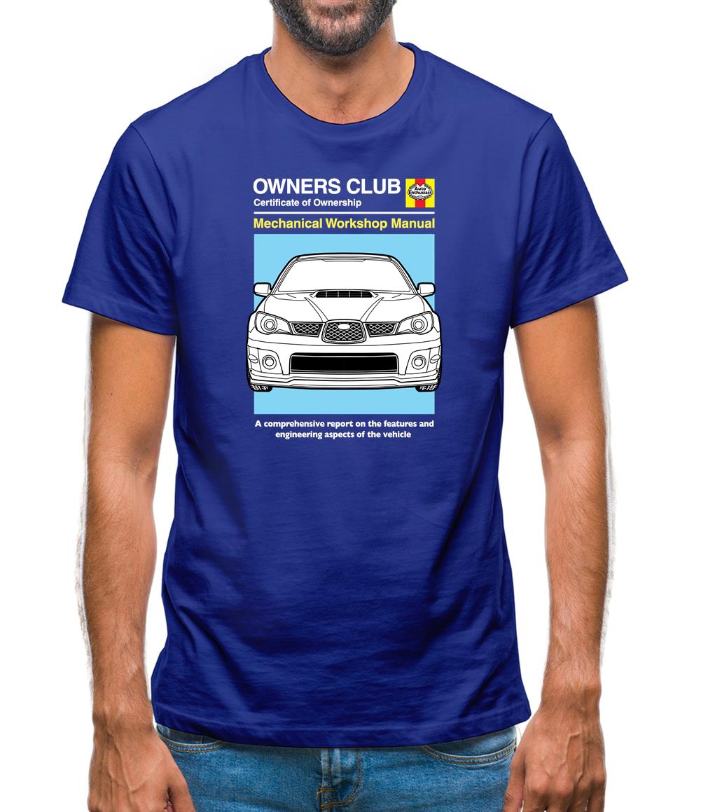 Car Owners Manual Impreza Mens T-Shirt Car Owners Manual Impreza Mens T-Shirt