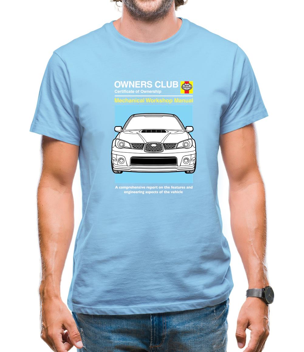Car Owners Manual Impreza Mens T-Shirt Car Owners Manual Impreza Mens T-Shirt