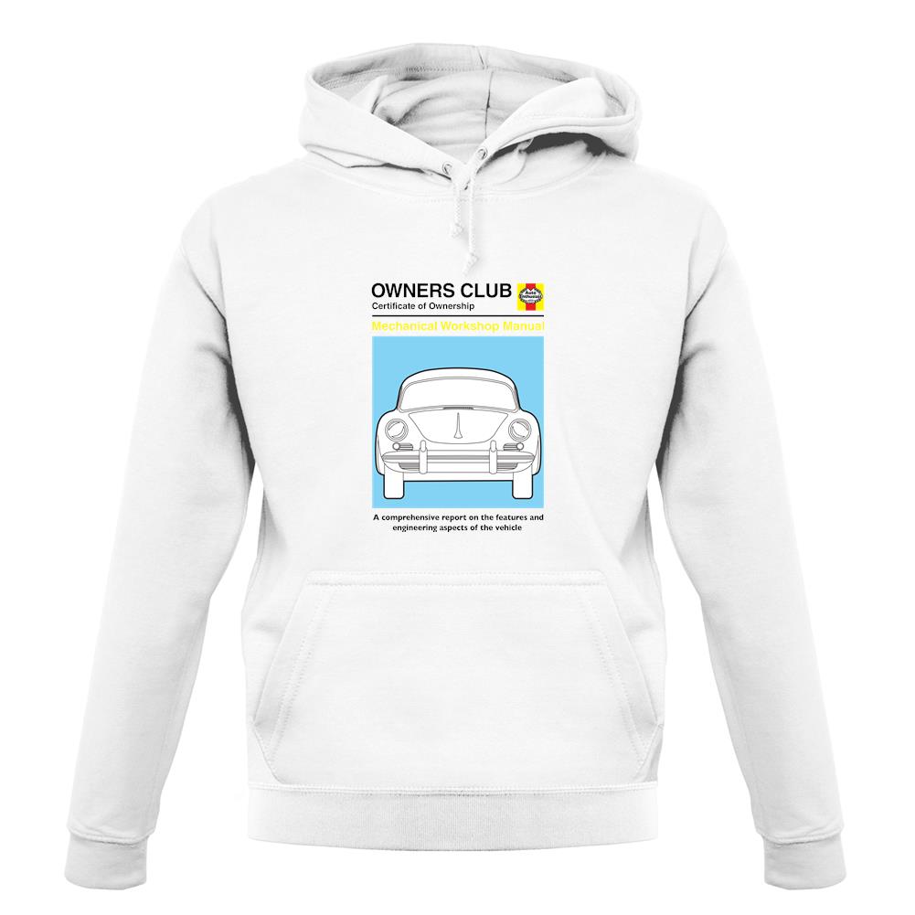 Car Owners Manual 356 unisex hoodie Car Owners Manual 356 unisex hoodie