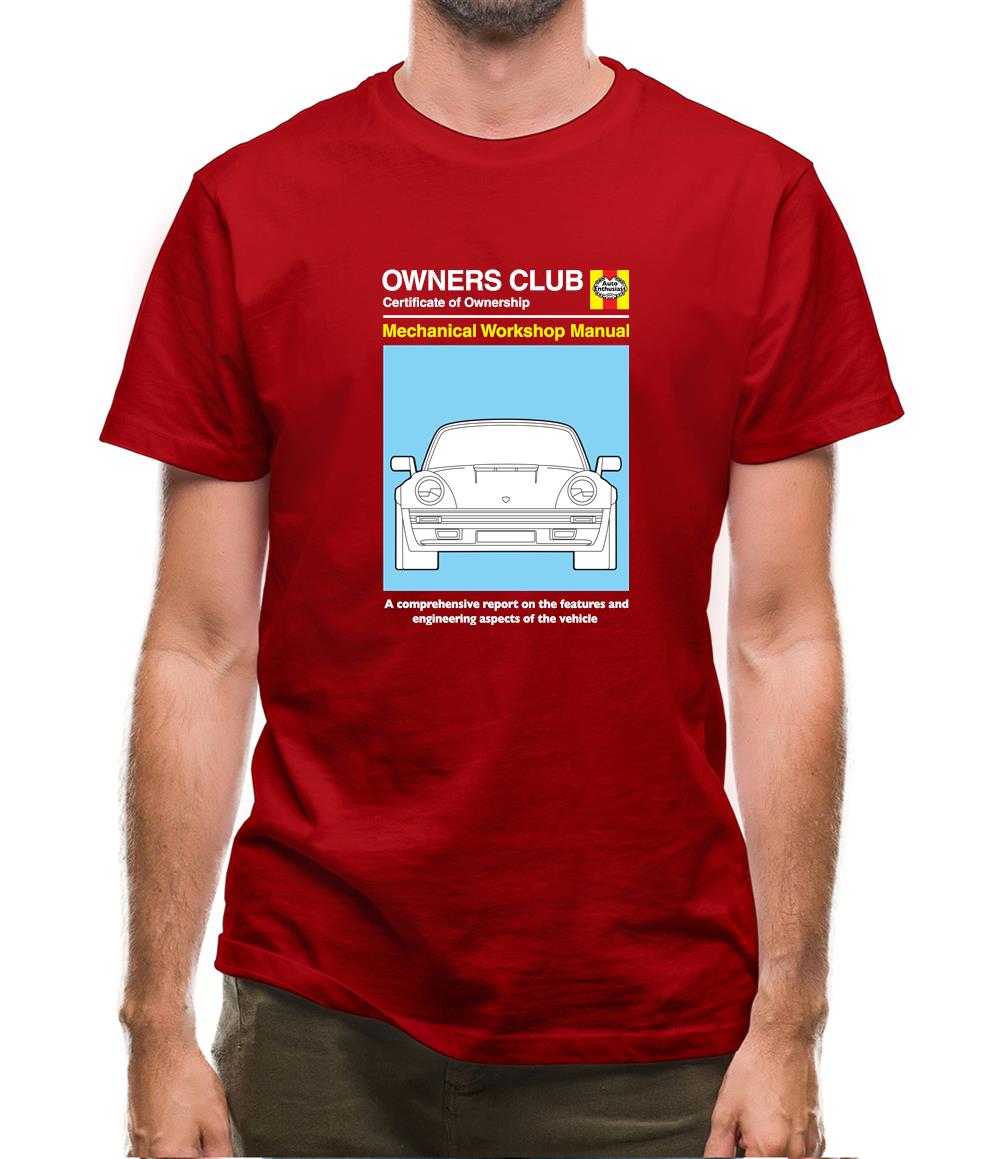 Car Owners Manual 964 Turbo Mens T-Shirt Car Owners Manual 964 Turbo Mens T-Shirt