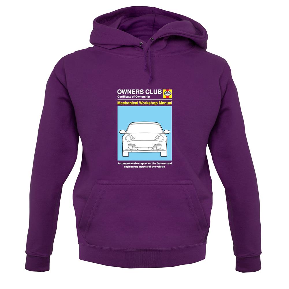 Car Owners Manual 996 Turbo unisex hoodie Car Owners Manual 996 Turbo unisex hoodie