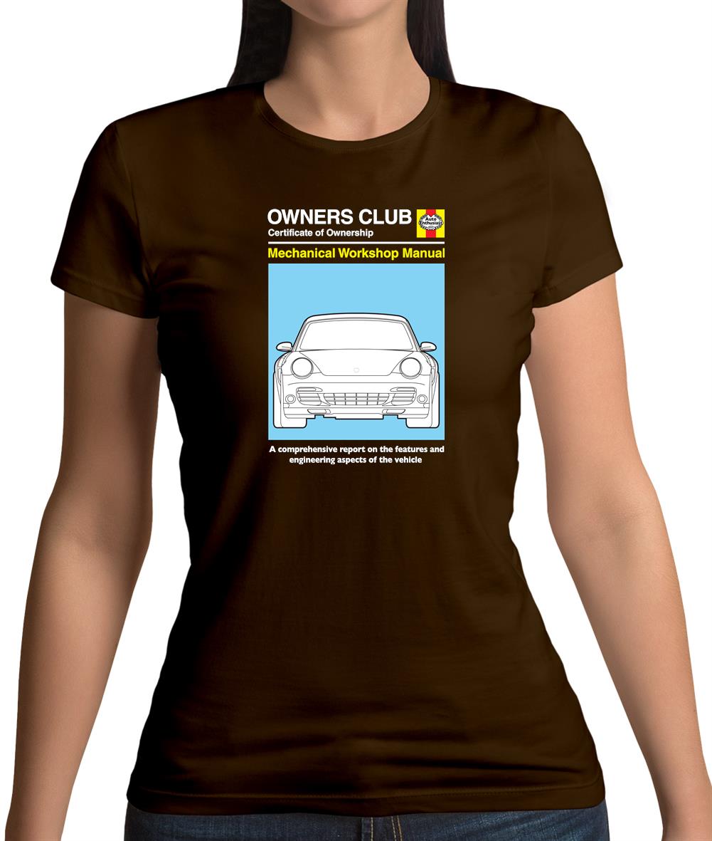 Car Owners Manual 997 Turbo Womens T-Shirt Car Owners Manual 997 Turbo Womens T-Shirt