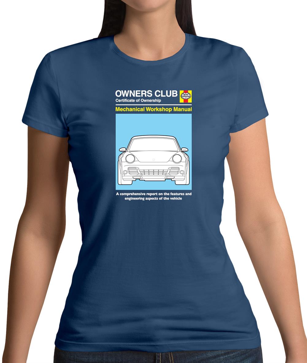 Car Owners Manual 997 Turbo Womens T-Shirt Car Owners Manual 997 Turbo Womens T-Shirt