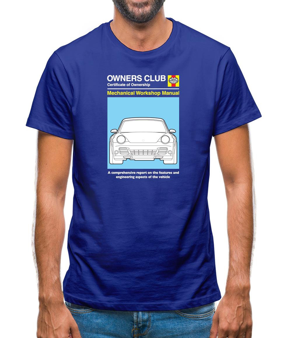 Car Owners Manual 997 Turbo Mens T-Shirt Car Owners Manual 997 Turbo Mens T-Shirt