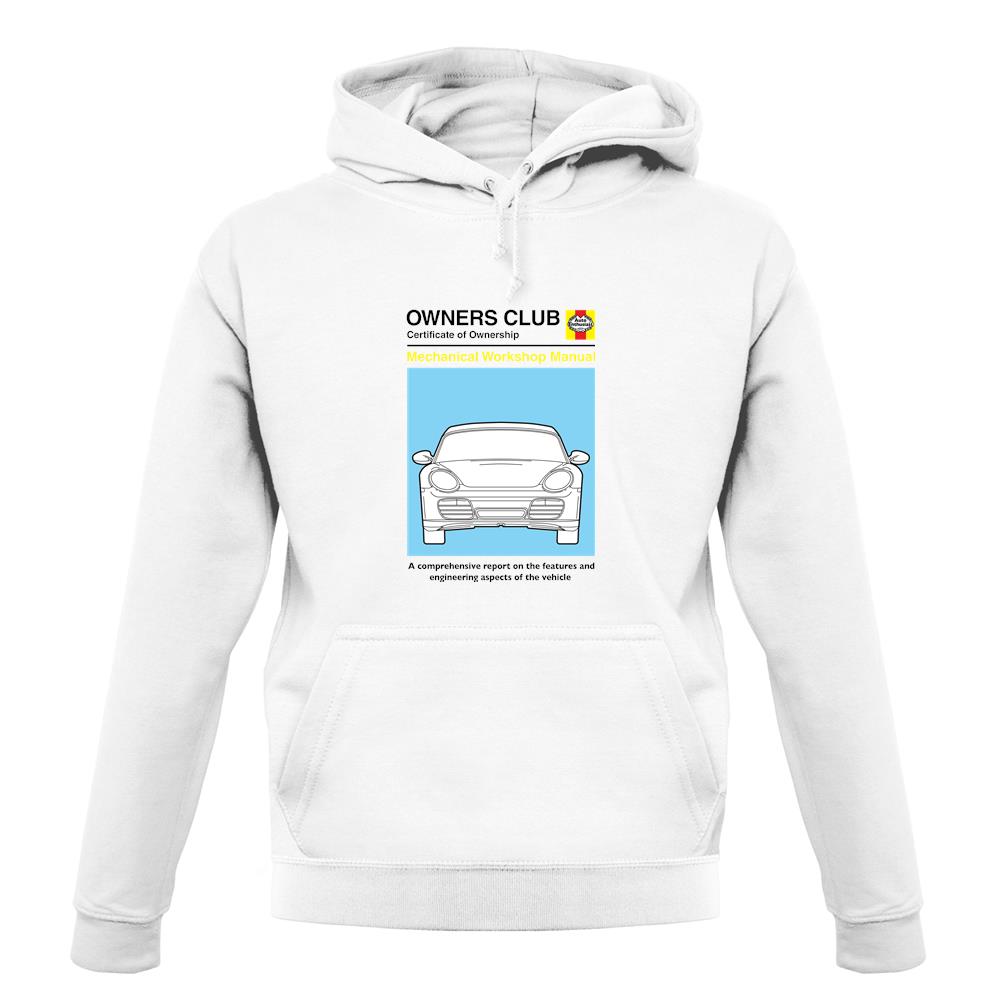 Car Owners Manual 987 unisex hoodie Car Owners Manual 987 unisex hoodie