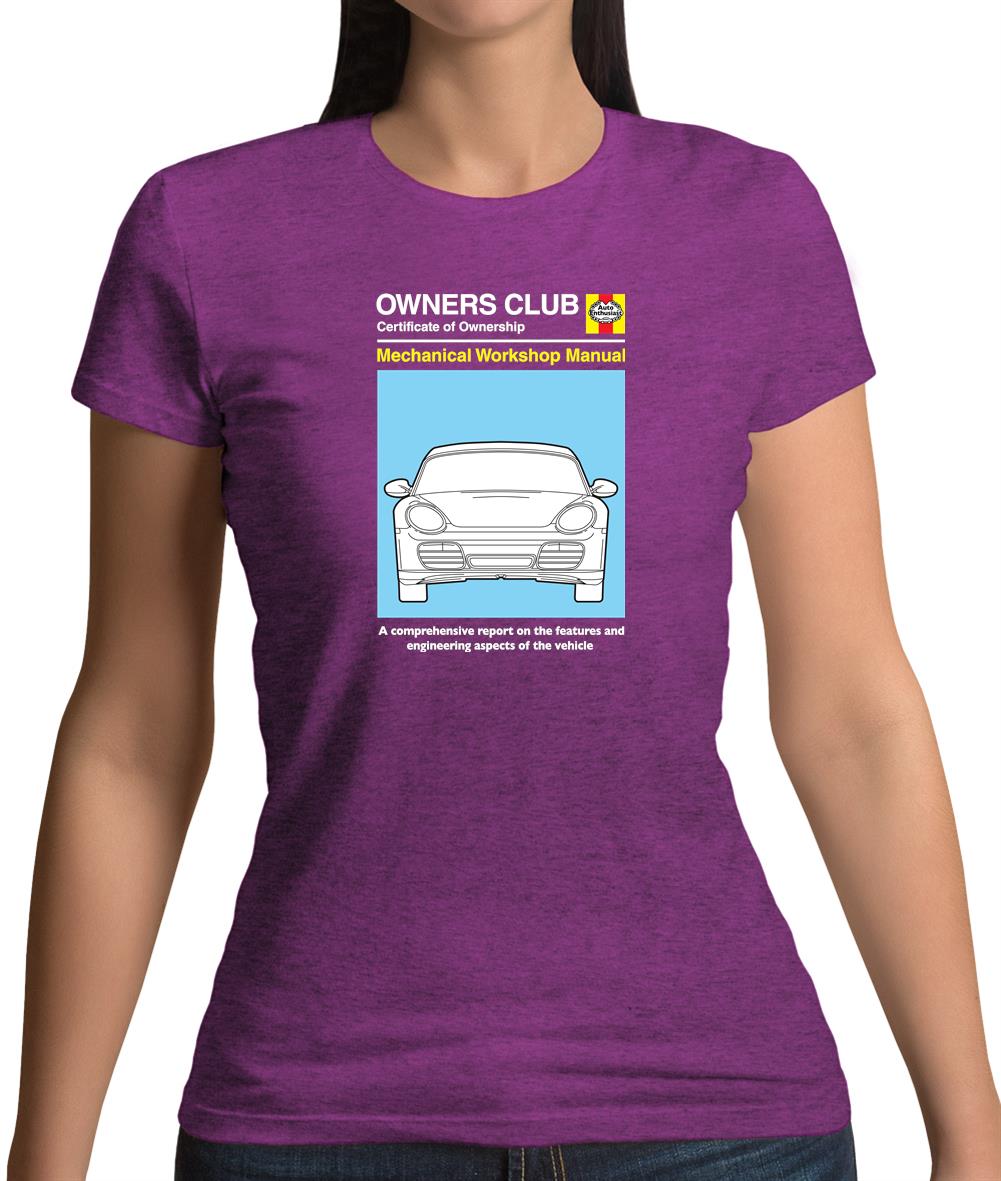 Car Owners Manual 987 Womens T-Shirt Car Owners Manual 987 Womens T-Shirt