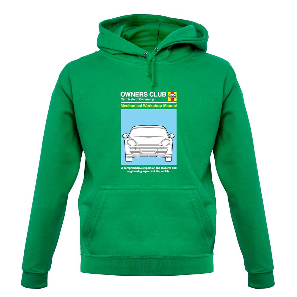 Car Owners Manual 987 unisex hoodie Car Owners Manual 987 unisex hoodie