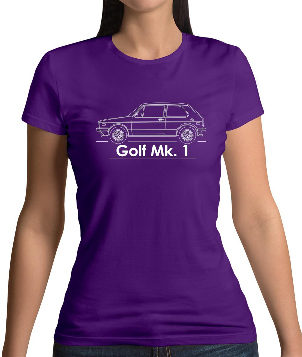 Side View Golf Mk1 Womens T-Shirt Side View Golf Mk1 Womens T-Shirt