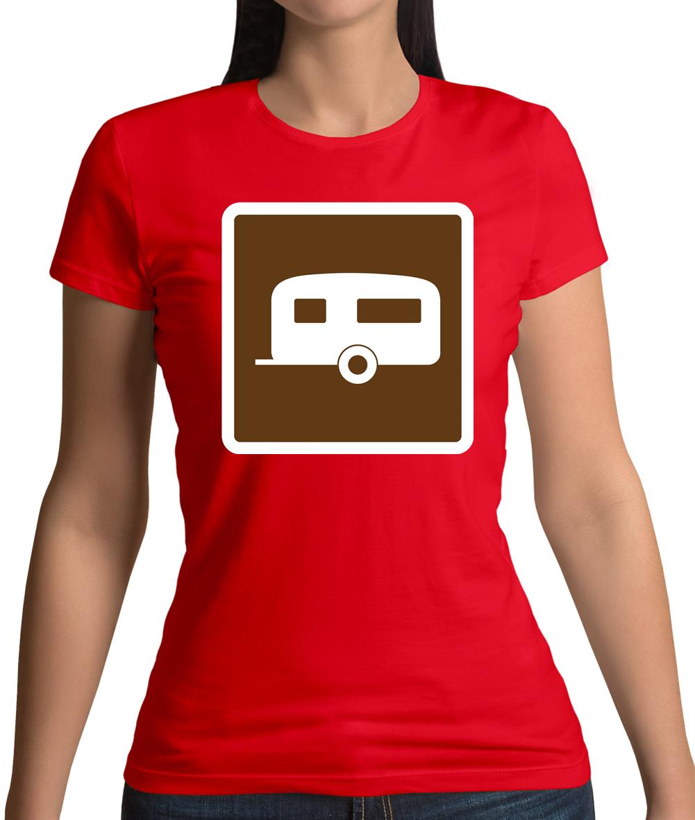 Caravan Sign Womens T-Shirt Caravan Sign Womens T-Shirt