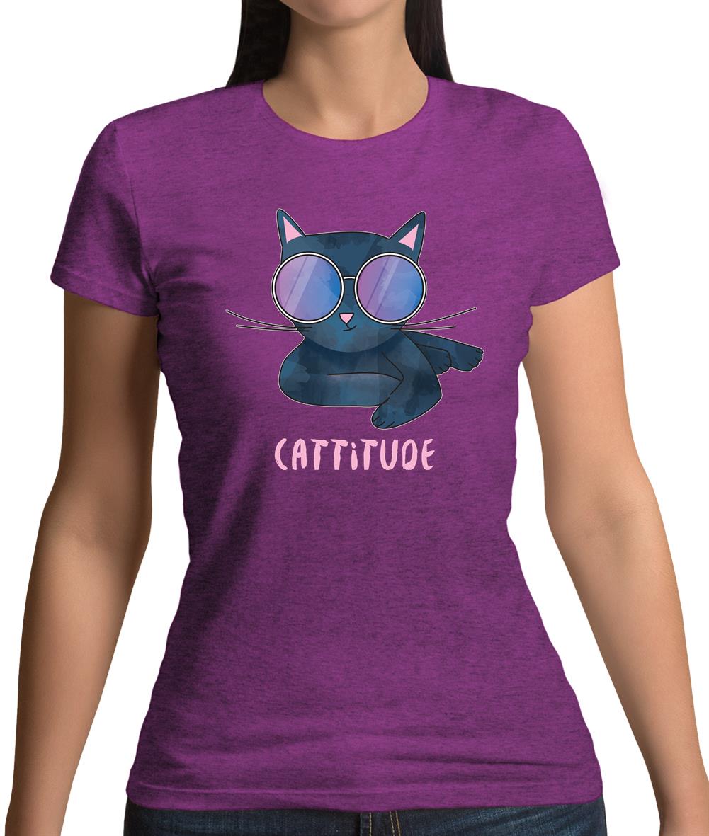 Cattitude Womens T-Shirt Cattitude Womens T-Shirt