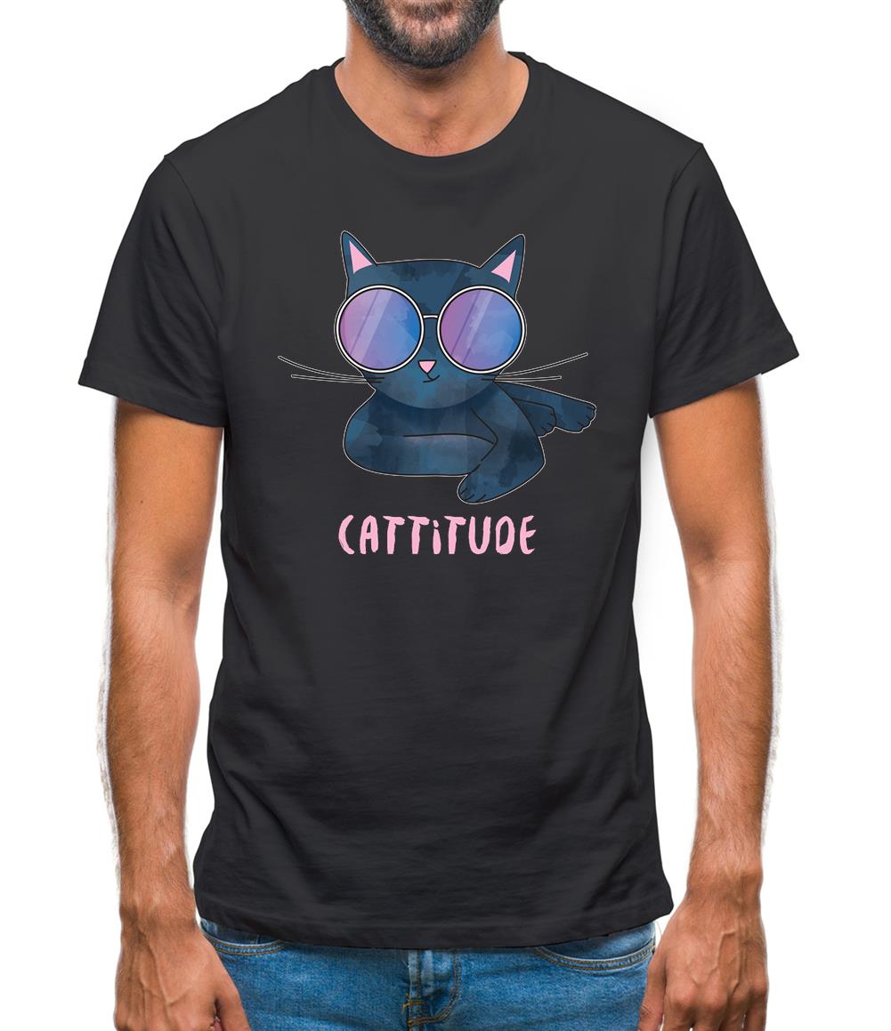 Cattitude Mens T-Shirt Cattitude Mens T-Shirt