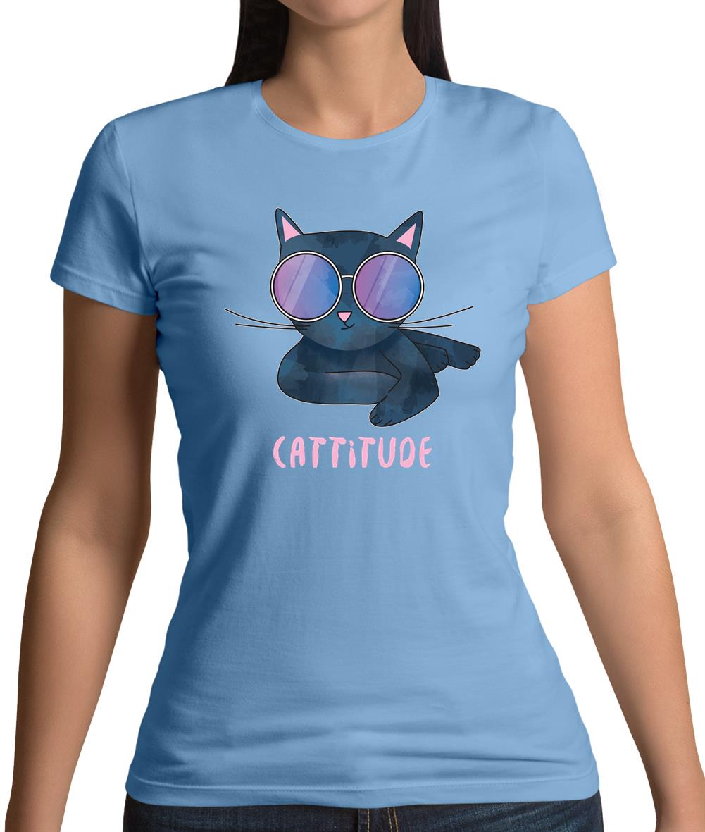 Cattitude Womens T-Shirt Cattitude Womens T-Shirt