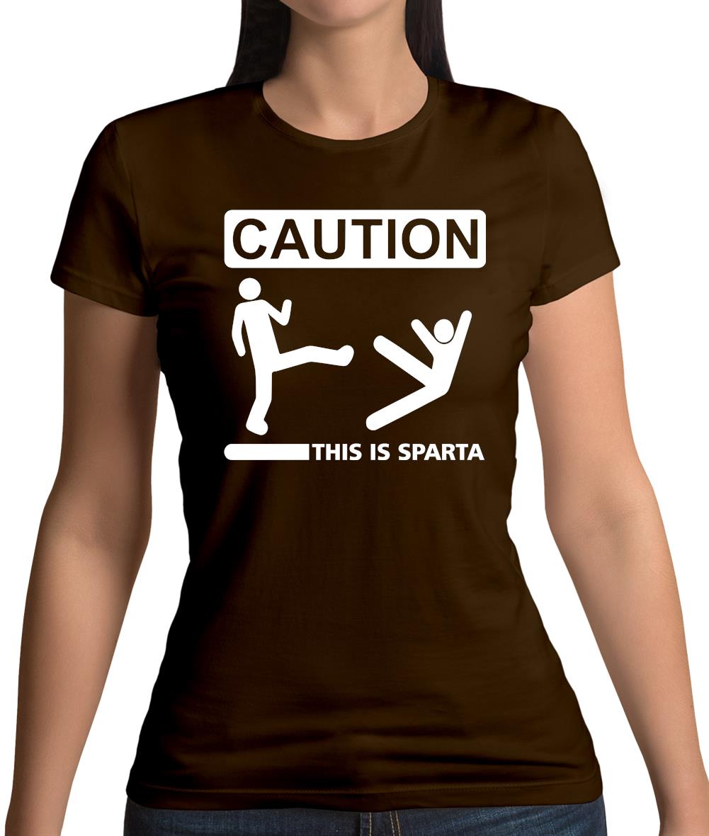 Caution This Is Sparta Womens T-Shirt Caution This Is Sparta Womens T-Shirt