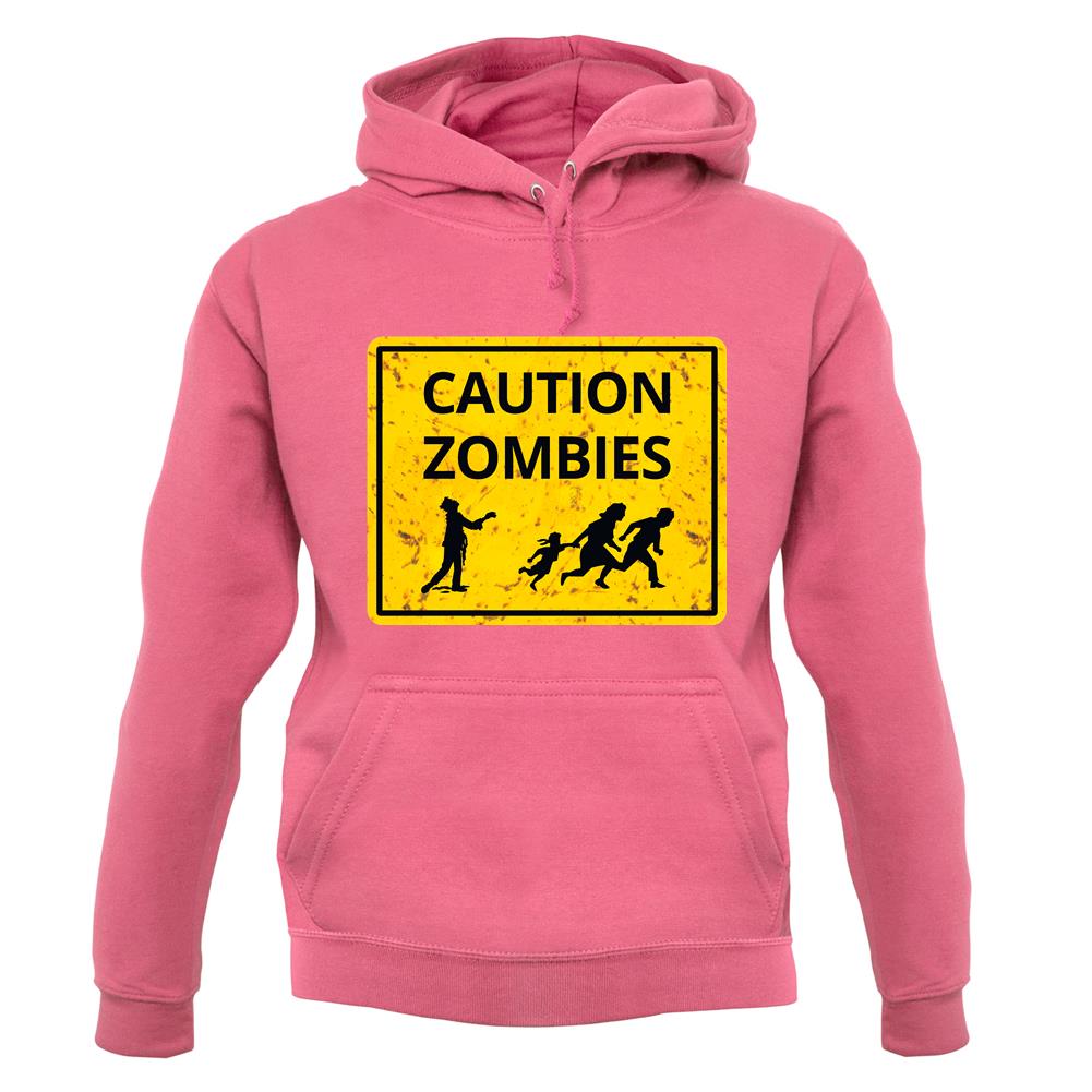 Caution Zombies Road Sign unisex hoodie Caution Zombies Road Sign unisex hoodie