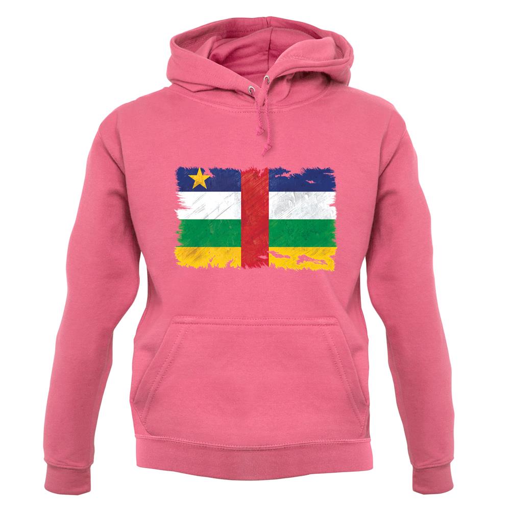 Central African Republic Grunge Style Flag unisex hoodie Central African Republic Grunge Style Flag unisex hoodie