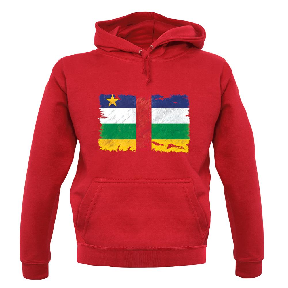 Central African Republic Grunge Style Flag unisex hoodie Central African Republic Grunge Style Flag unisex hoodie