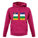 Central African Republic Grunge Style Flag unisex hoodie Central African Republic Grunge Style Flag unisex hoodie