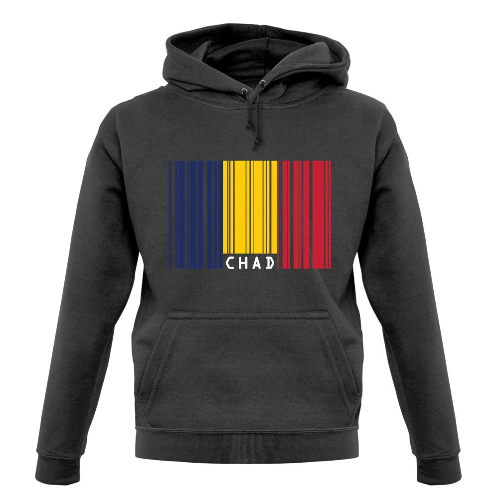 Chad Barcode Style Flag unisex hoodie Chad Barcode Style Flag unisex hoodie