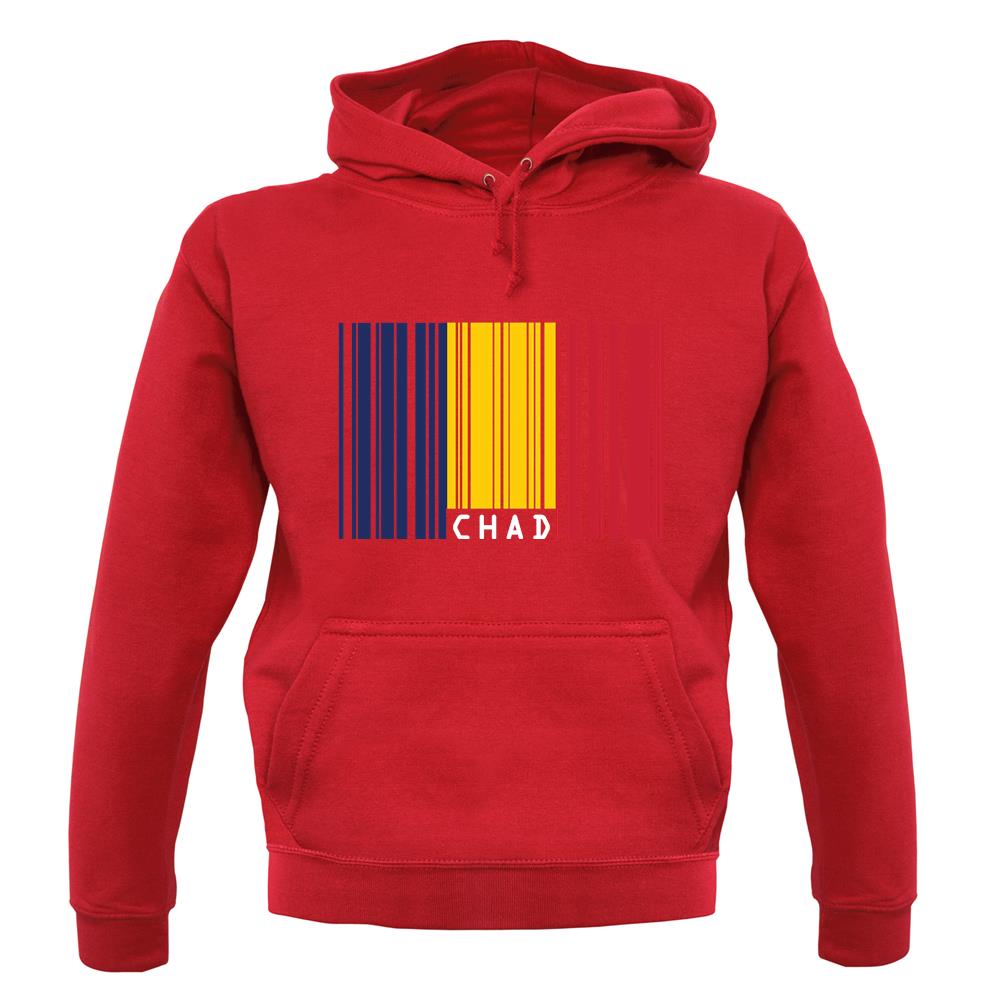 Chad Barcode Style Flag unisex hoodie Chad Barcode Style Flag unisex hoodie
