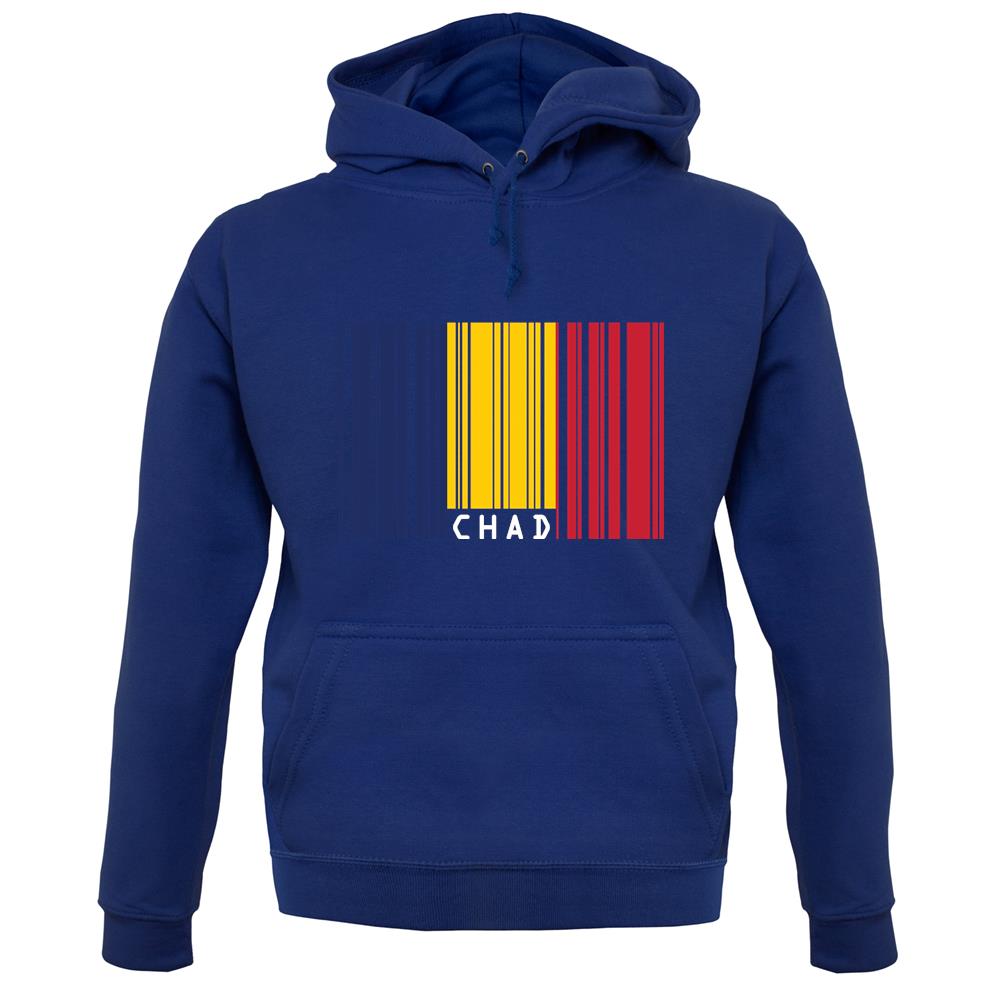 Chad Barcode Style Flag unisex hoodie Chad Barcode Style Flag unisex hoodie