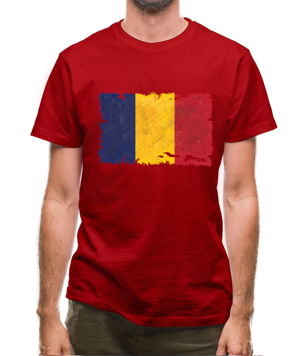 Chad Grunge Style Flag Mens T-Shirt Chad Grunge Style Flag Mens T-Shirt