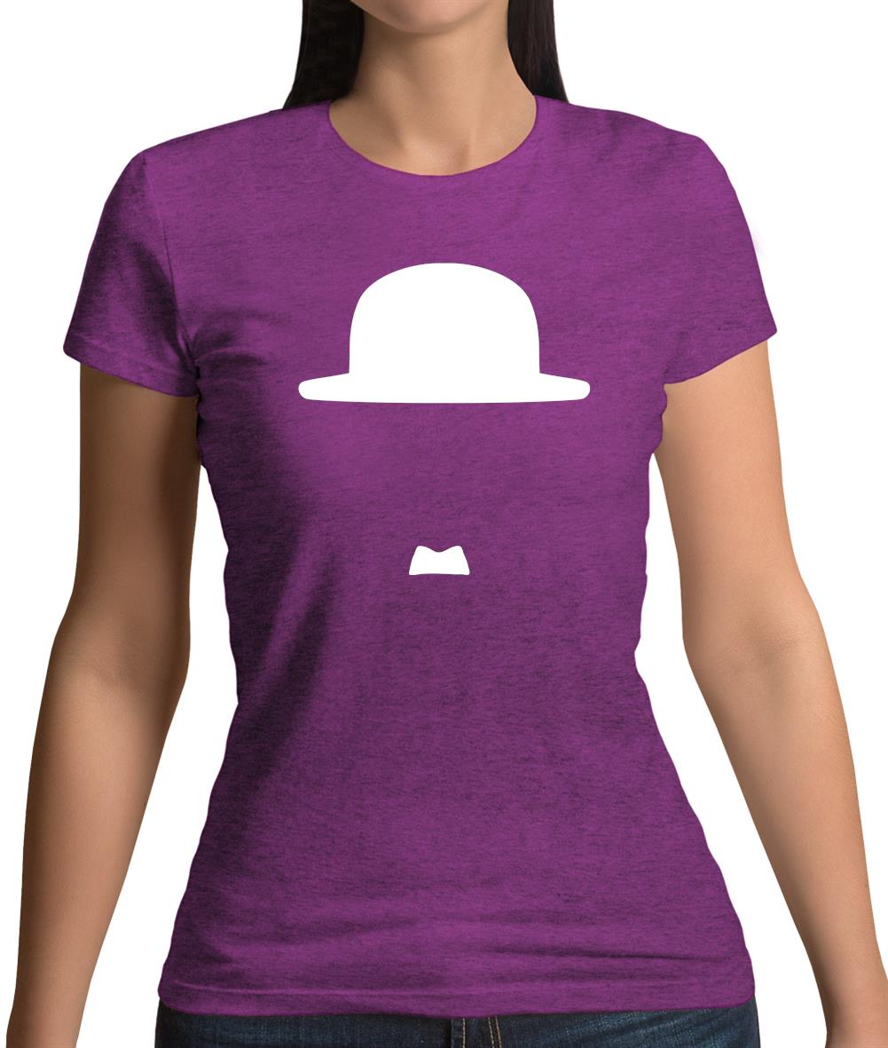 Minimalist Charlie Chaplin Womens T-Shirt Minimalist Charlie Chaplin Womens T-Shirt