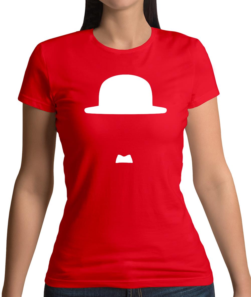 Minimalist Charlie Chaplin Womens T-Shirt Minimalist Charlie Chaplin Womens T-Shirt