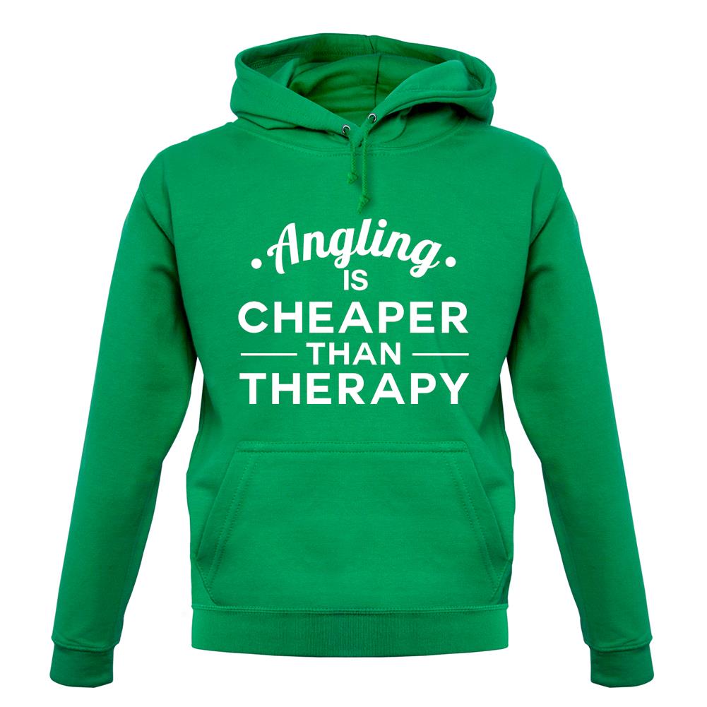 Angling Is Cheaper Than Therapy Unisex Hoodie Angling Is Cheaper Than Therapy Unisex Hoodie
