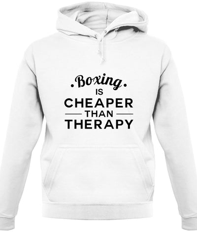 Boxing Is Cheaper Than Therapy Unisex Hoodie