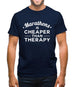 Marathons Are Cheaper Than Therapy Mens T-Shirt Marathons Are Cheaper Than Therapy Mens T-Shirt