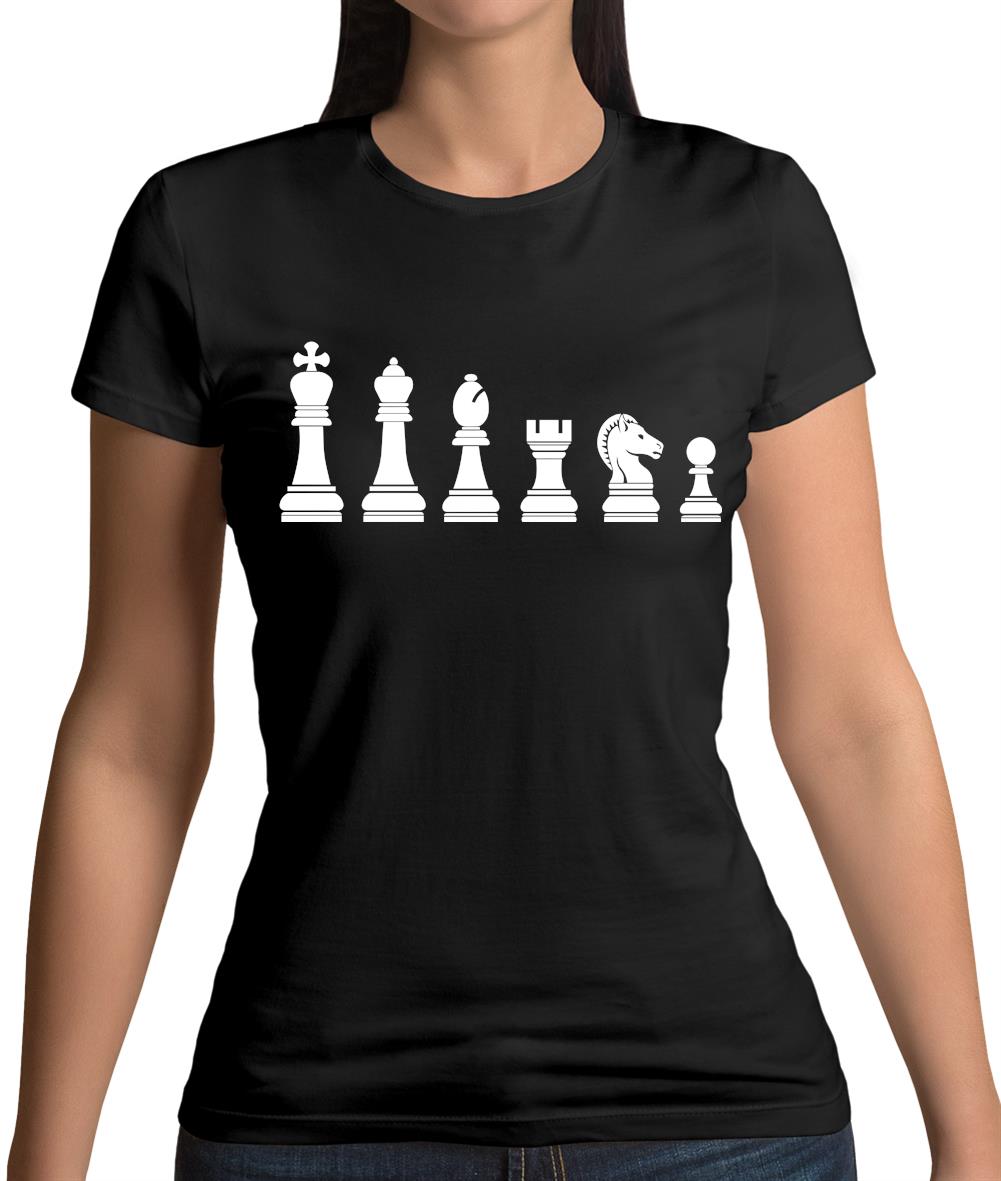 Chess Pieces Womens T-Shirt Chess Pieces Womens T-Shirt