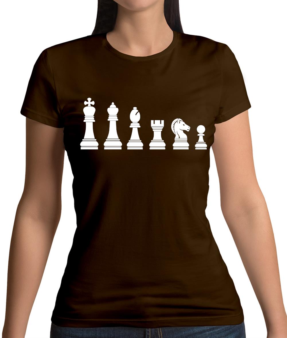 Chess Pieces Womens T-Shirt Chess Pieces Womens T-Shirt