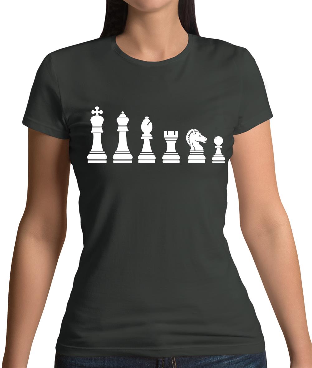 Chess Pieces Womens T-Shirt Chess Pieces Womens T-Shirt