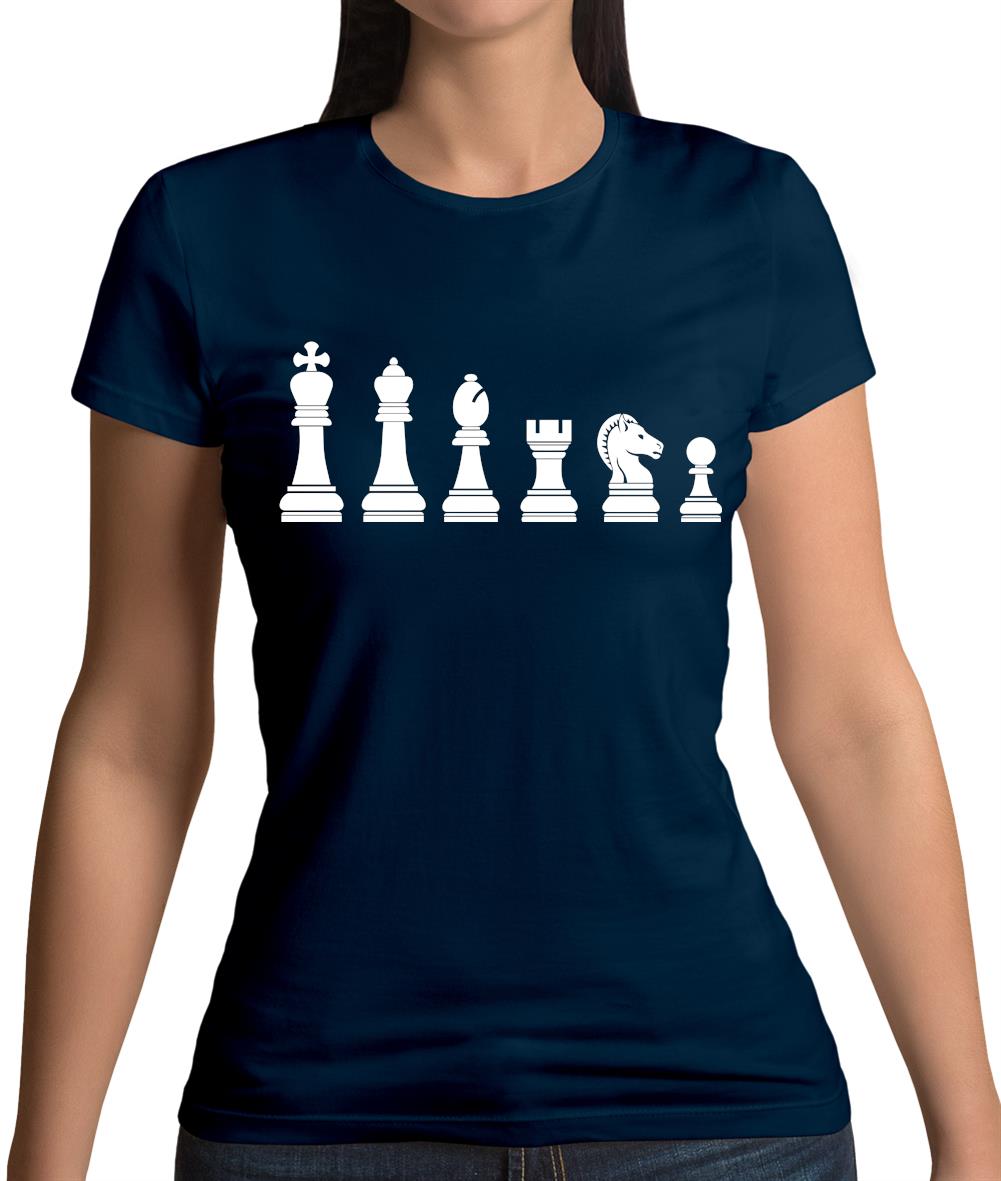 Chess Pieces Womens T-Shirt Chess Pieces Womens T-Shirt