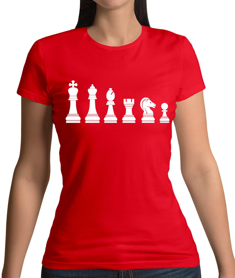 Chess Pieces Womens T-Shirt Chess Pieces Womens T-Shirt