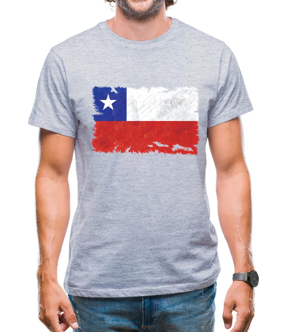 Chile Grunge Style Flag Mens T-Shirt Chile Grunge Style Flag Mens T-Shirt