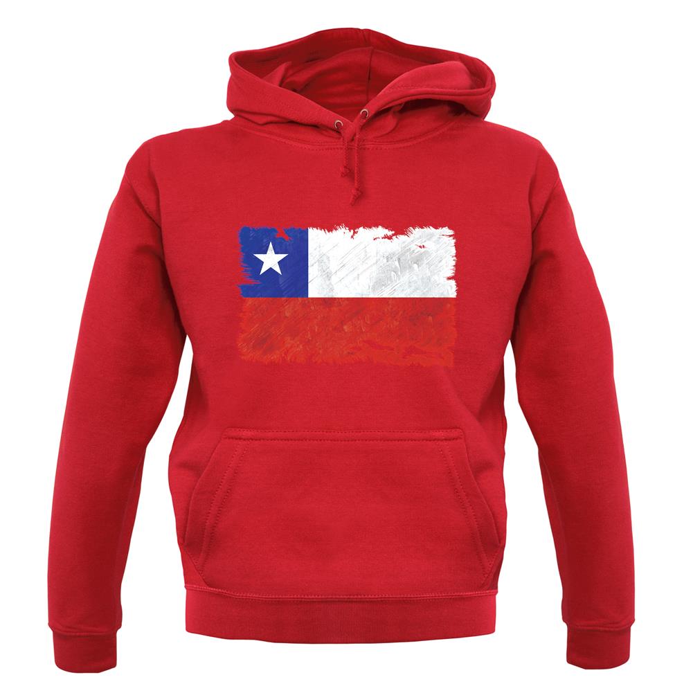 Chile Grunge Style Flag unisex hoodie Chile Grunge Style Flag unisex hoodie