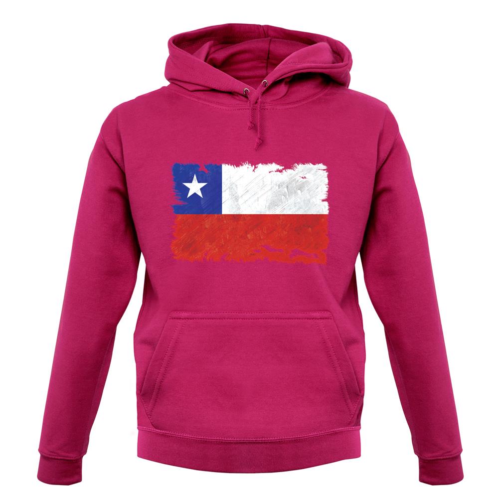 Chile Grunge Style Flag unisex hoodie Chile Grunge Style Flag unisex hoodie