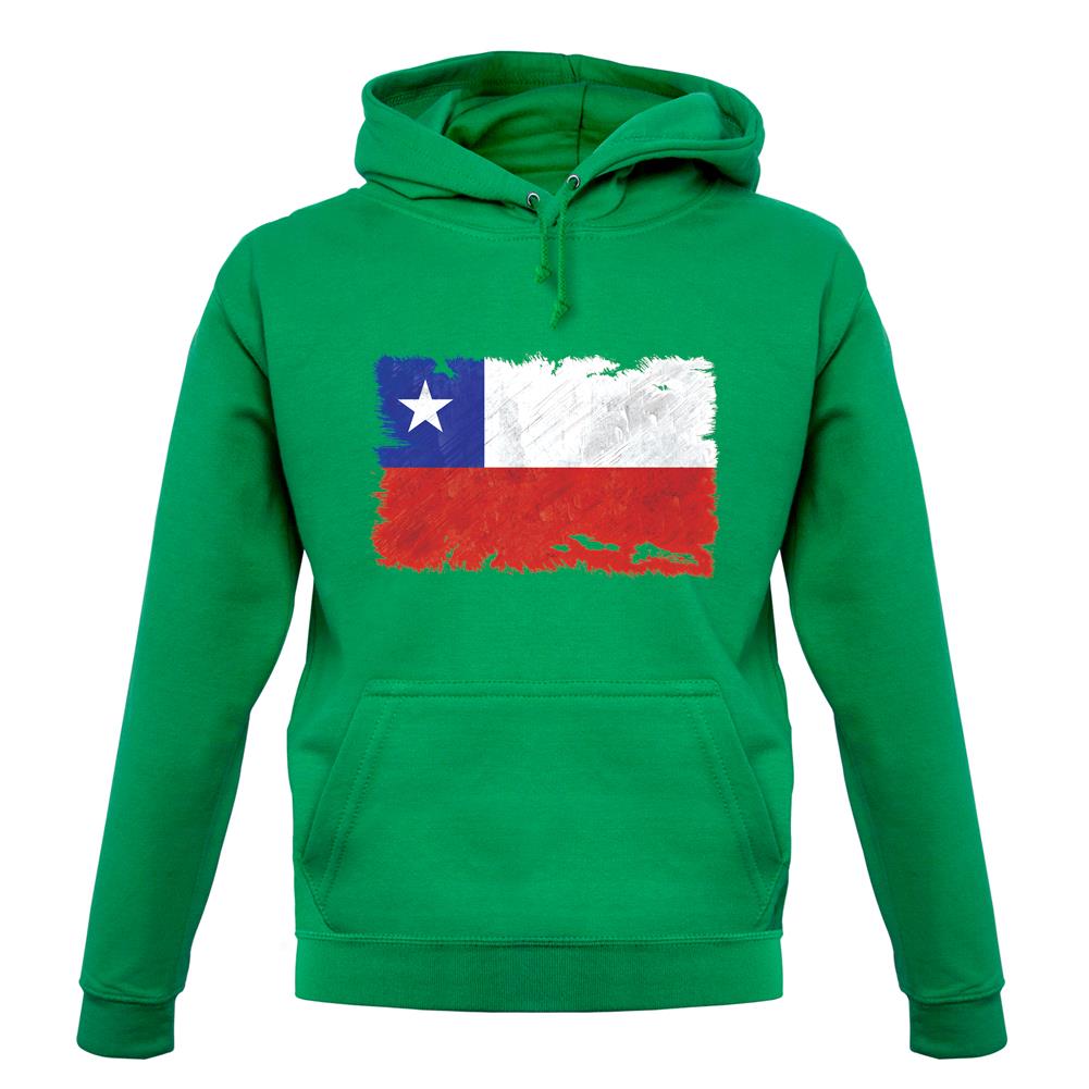 Chile Grunge Style Flag unisex hoodie Chile Grunge Style Flag unisex hoodie